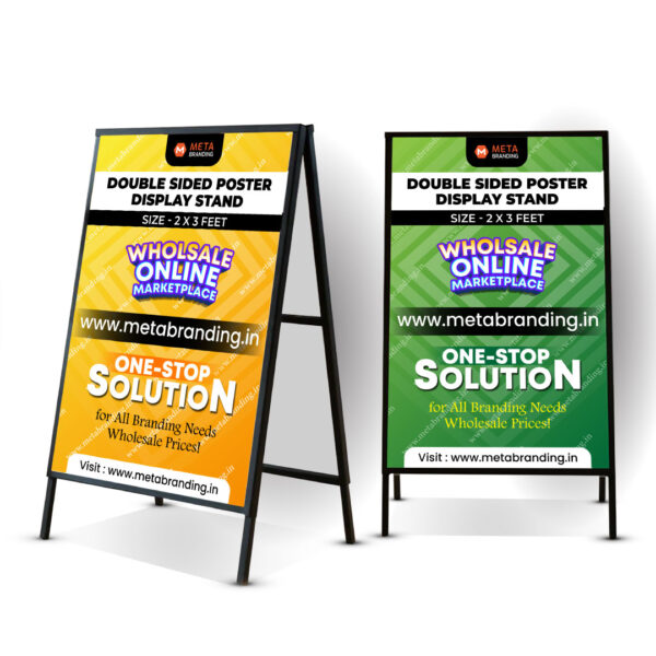 Double Sided Poster Display Stand