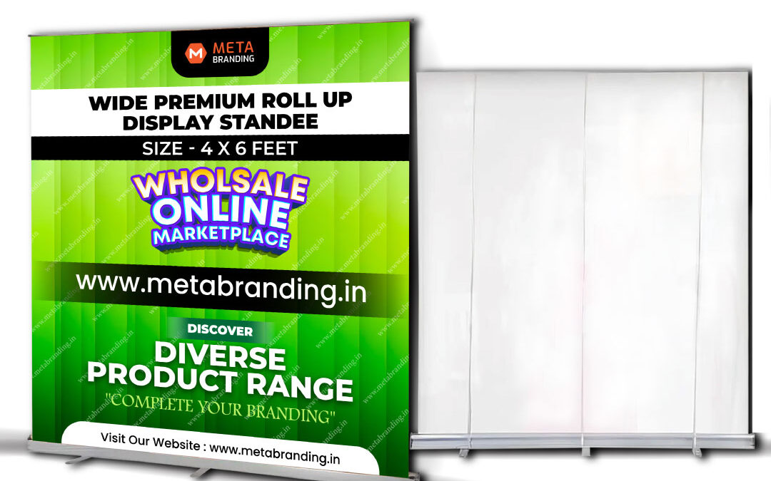 Wide Premium Roll Up Display Standee