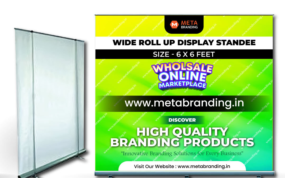 Wide Roll Up Display Standee