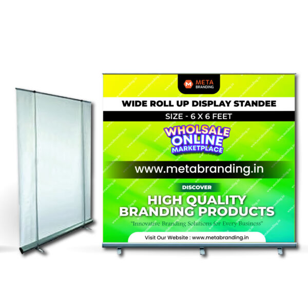 Wide Roll Up Display Standee