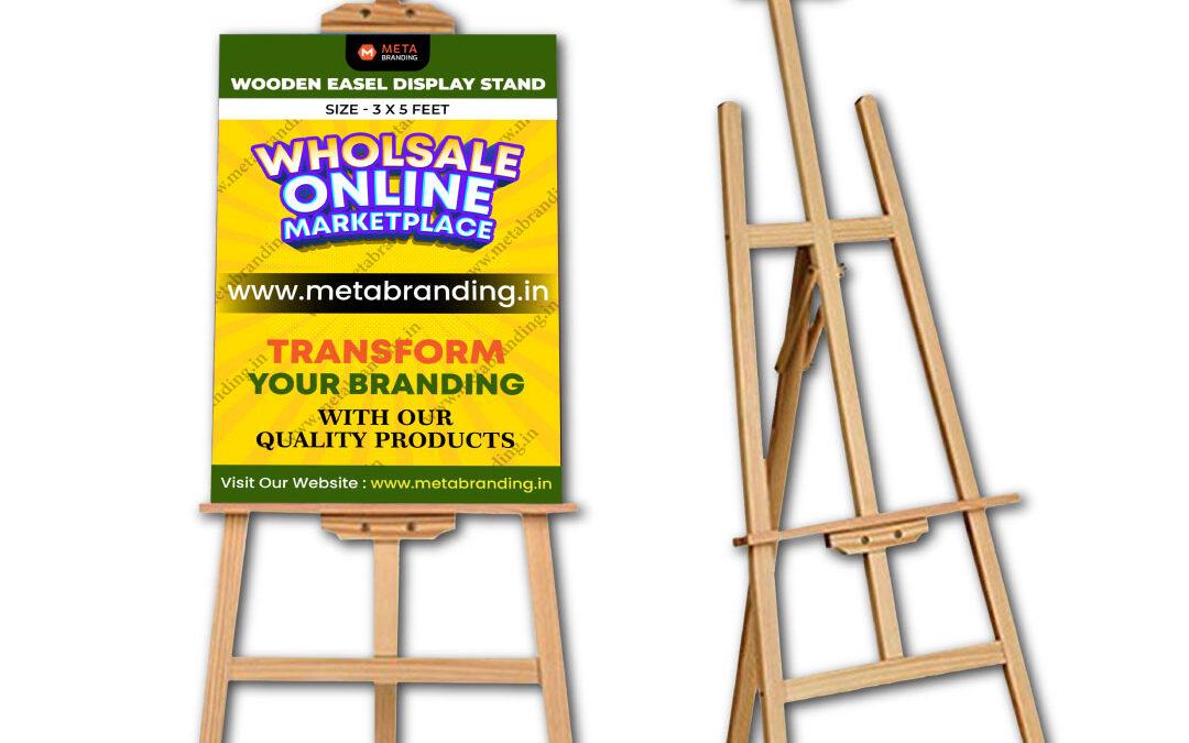 Wooden Easel Display Stand